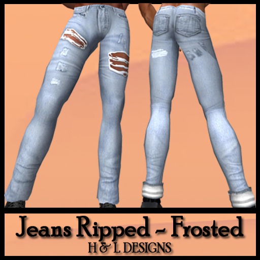 HD Jeans Ripped - Frosted (Boxed) 3