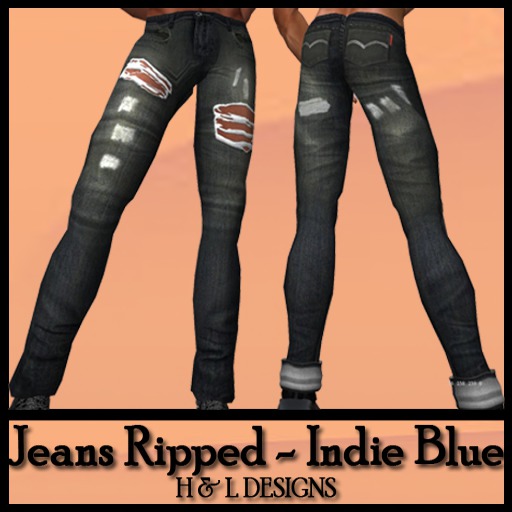 HD Jeans Ripped - Indie Blue (Boxed) 3