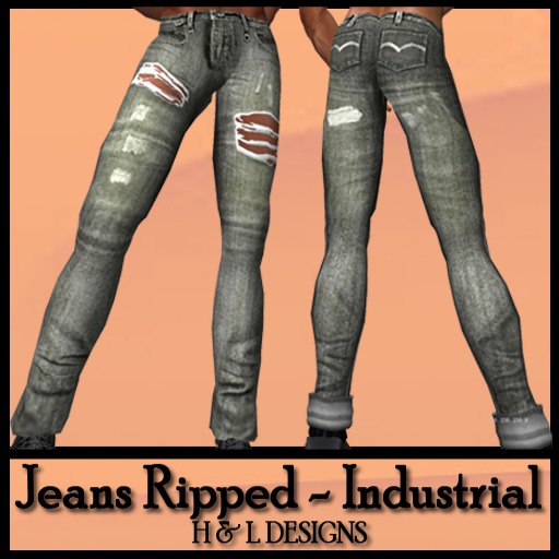 HD Jeans Ripped - Industrial (Boxed) 3