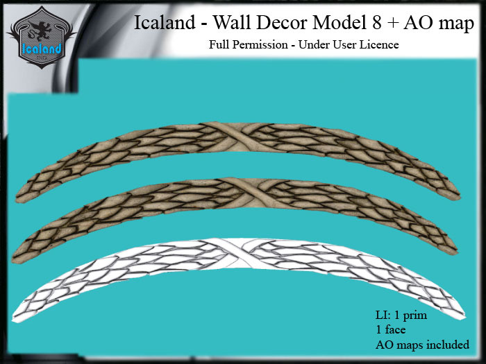 Icaland - Wall Decor Model 8 + AO map