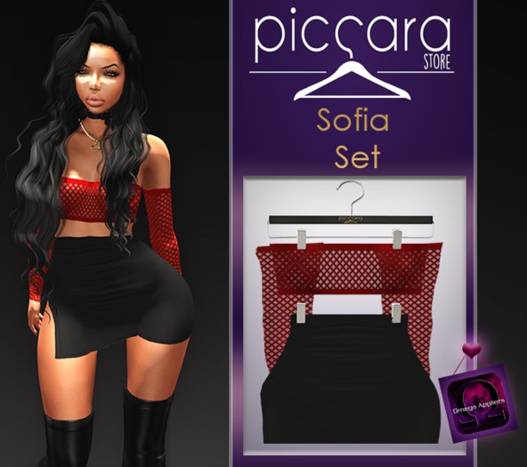 - piccara - :: Sofia Set- Red