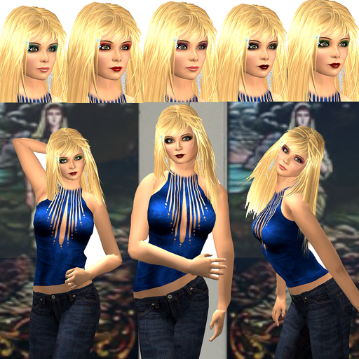 Trisha Shape, five skins, Eyes, Clothes