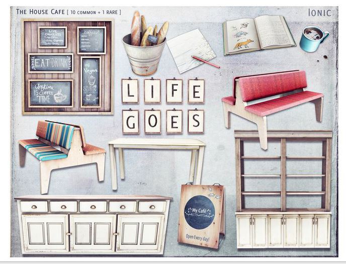 *ionic* Cafe Double Chair (tweed red)