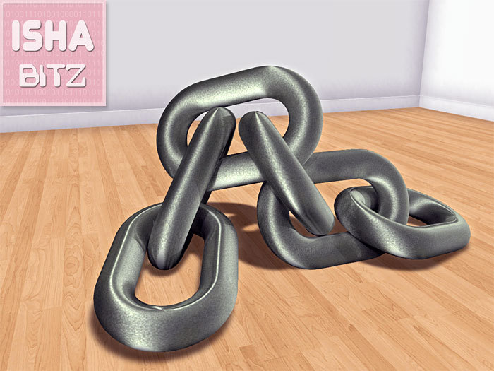 ISHAbitz ~ Chain Art - Titanium Rough Sheen