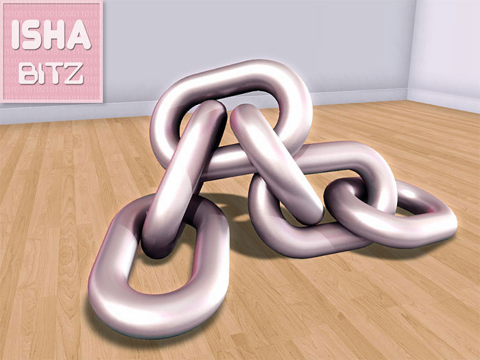 ISHAbitz ~ Chain Art - Pink Pale Shine