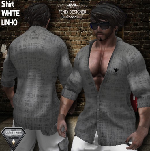 SHIRT WHITE LINHO AESTHETIC  FENIX DESIGNER