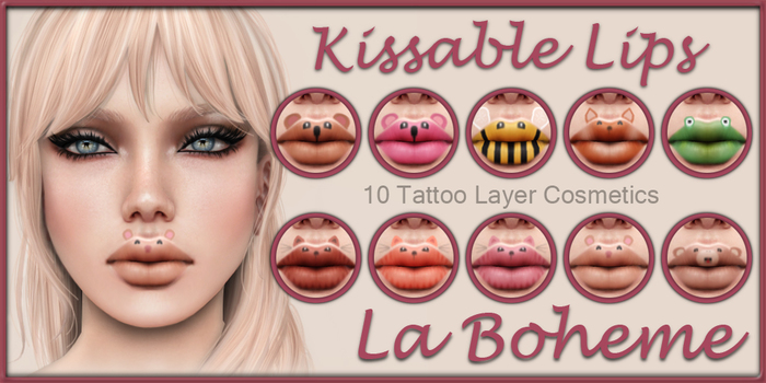 [LB Kissable Lips] Lip Pets Set 1