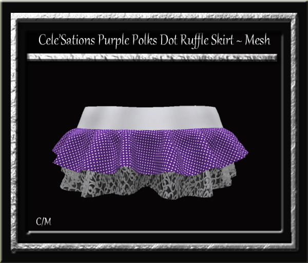 Cele'Sations Mini Skirt A MESH Pk