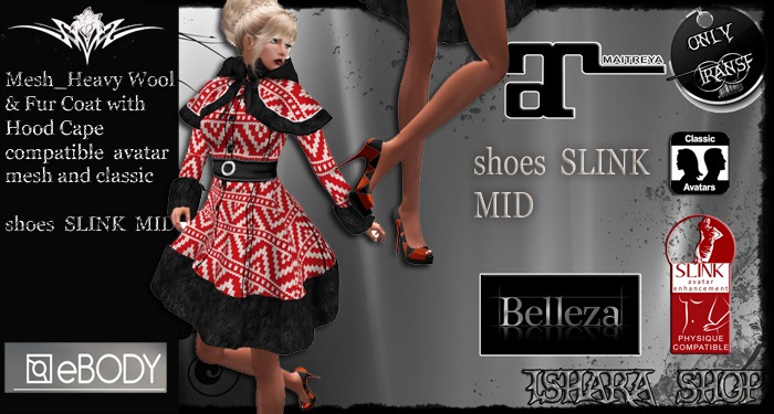 COAT AND SHOES  COMPATIBLE  MESH AVATAR 3