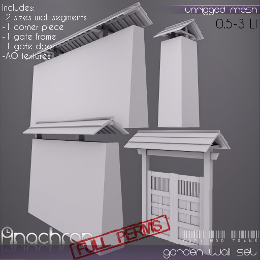 Anachron Full Perms - Garden Wall Set