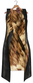 Asteria "Mia"[LEGACY/Maitreya/Freya/HG] Vest - Black/Fur