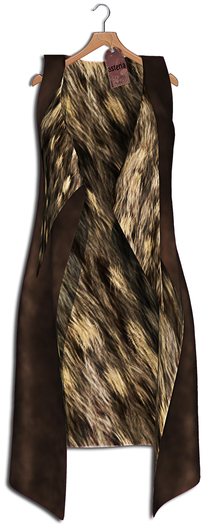 Asteria "Mia"[LEGACY/Maitreya/Freya/HG] Vest - Brown/Fur