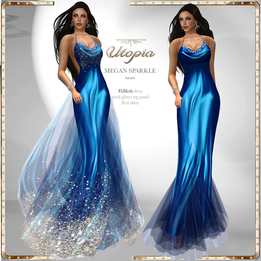 Utopia Megan sparkle azure
