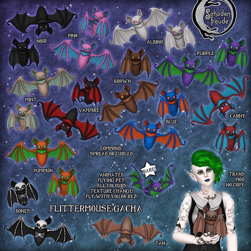 Schadenfreude Flying Flittermouse RARE 1