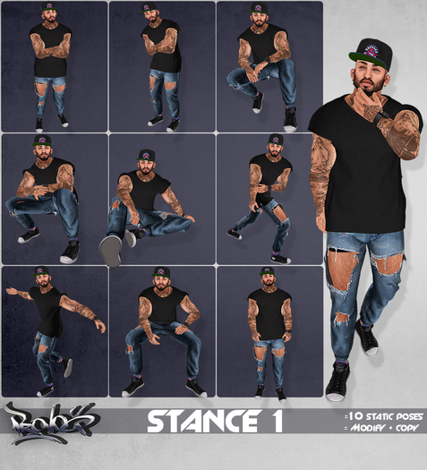 Second Life Marketplace Pvq Stance 1 Pose Pack