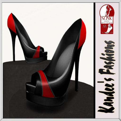 Stylistic Red Shoes Slink MidFeet