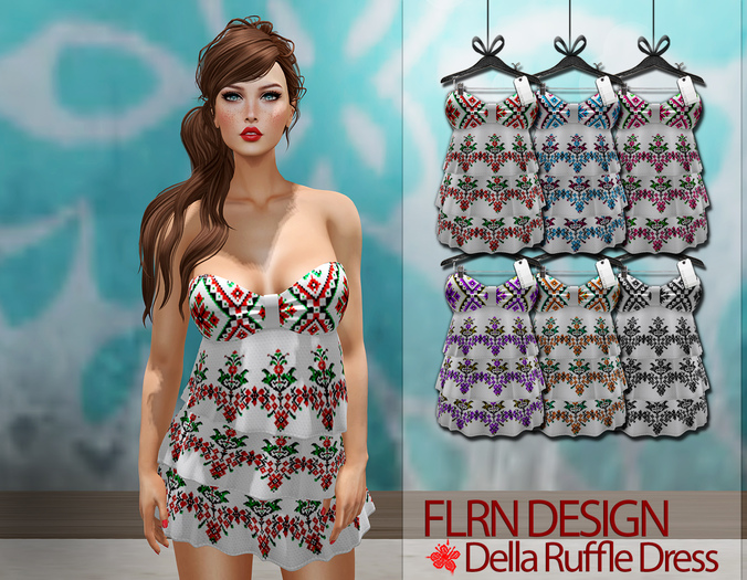 [FLRN] Della Ruffle Dress Fatpack