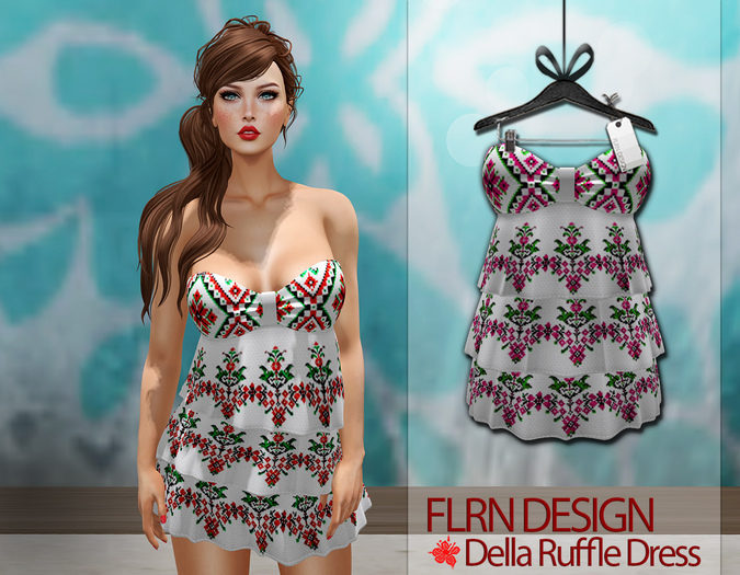 Della Ruffle Dress Pink