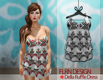 [FLRN] Della Ruffle Dress Black