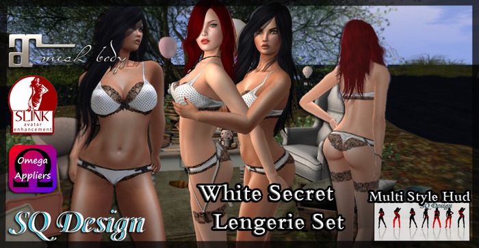 White Secret Lengerie Set - SQ Design