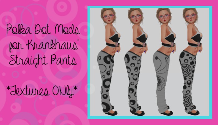 Straight Cut Pants - Polka Dots