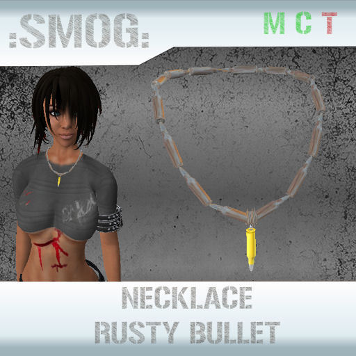:SMOG: Rusty Bullet Necklace (Women) (Boxed)