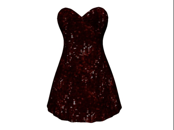 Sarah Dress Sparkly Red