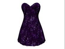 Sarah Dress Sparkly Purple