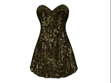 Sarah Dress Sparkly Gold