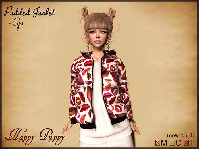 {HP} Padded Jacket - Lips