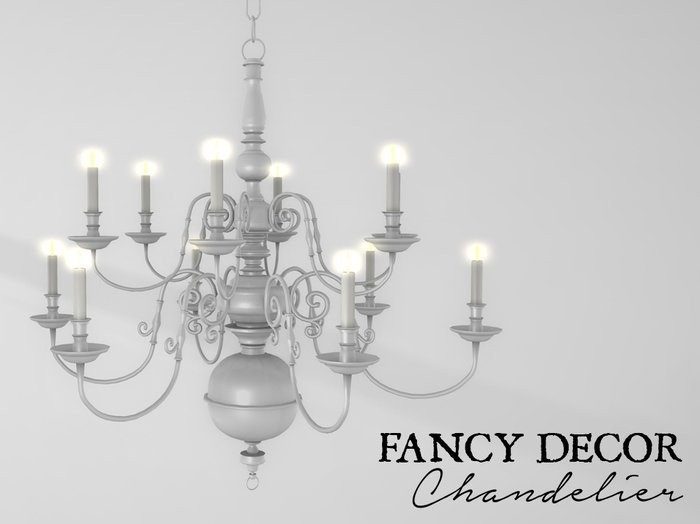 Fancy Decor: Classic Chandelier (white)