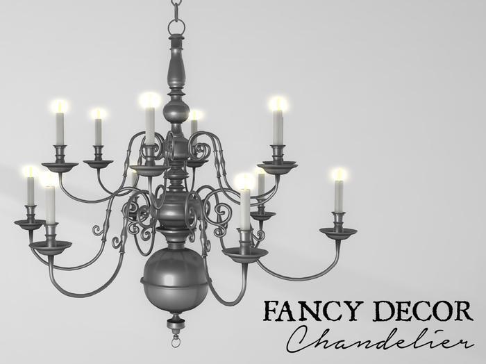 Fancy Decor: Classic Chandelier (silver)