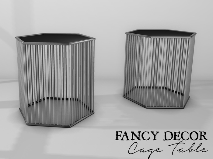 Fancy Decor: Cage Table (silver)