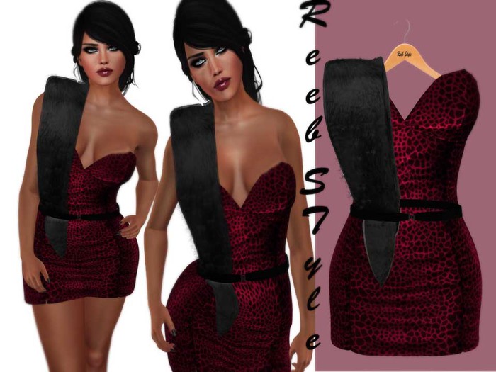 199-Reeb STyle Pink Fox Dres