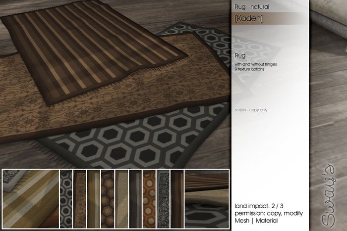 Sway's [Kaden] Rug . natural