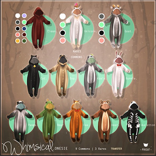 -Pixicat- Whimsical.Onesie - Clean (s) RARE