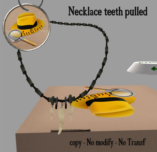 Necklace teeth pulled (box)