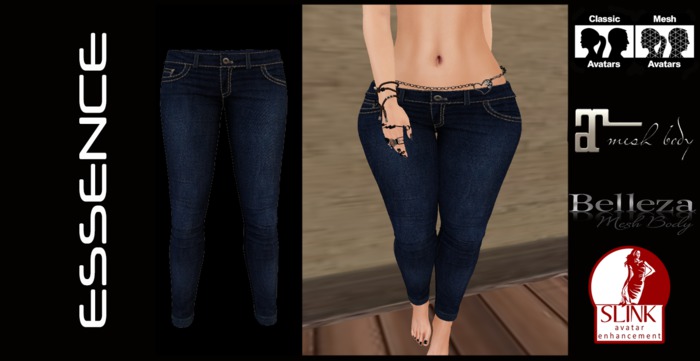 :ESSENCE: Skinny  Indigo JEANS