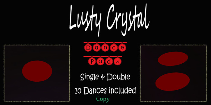 Lusty Crystal Dance Pads Boxed