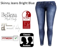 2thousand14 Skinny Jeans Bright Blue