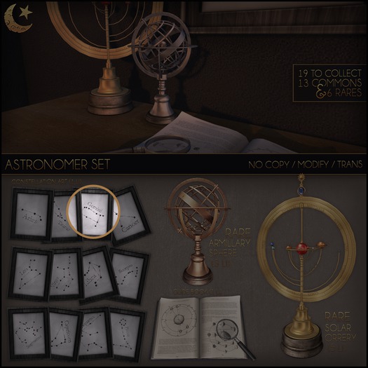 GACHA SPARES: random matter - Astronomer Set - Constellation Art Gemini