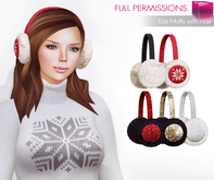 Full Perm Non Rig Mesh - Ear Muffs with Hair