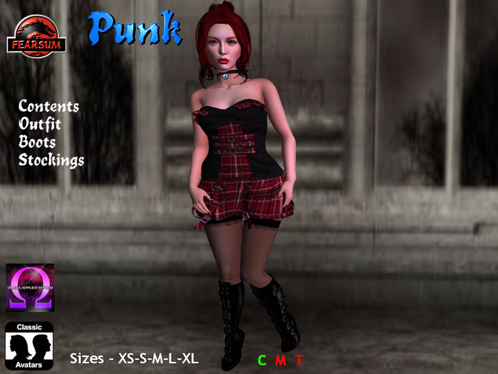 [F] Punk Outfit Red
