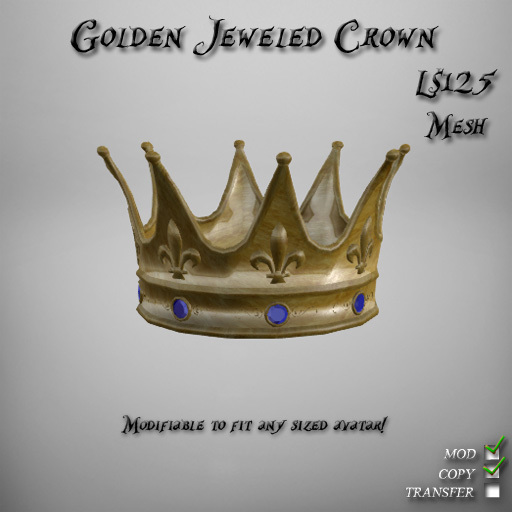 Golden Jeweled Crown