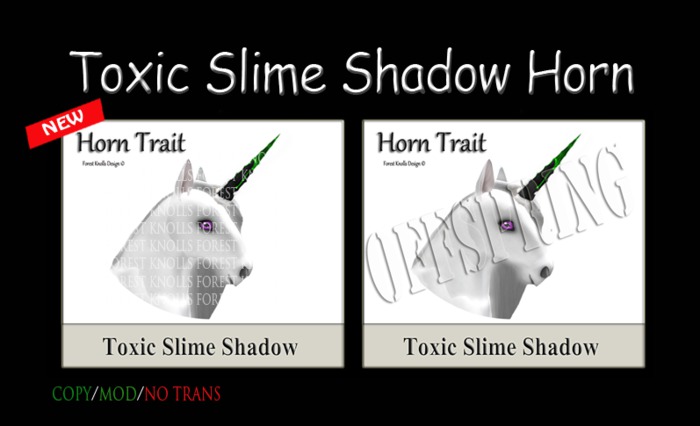 HORN TOXIC SLIME SHADOW SIGNS