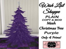[List Wish Shoppe] Christmas Trees Plain-DEEP PURPLE
