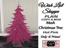 [List Wish Shoppe] Christmas Trees Plain-HOT PINK