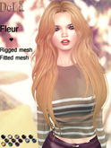 =DeLa*= Mesh Hair "Marinel" Orange Browns