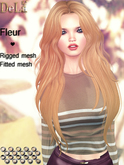 =DeLa*= Mesh Hair "Marinel" Orange Browns