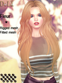 =DeLa*= Mesh Hair "Marinel" Orange Browns